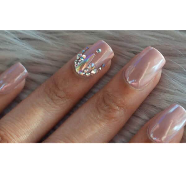 Strass για νύχια σε βαζάκι  Χρυσό - Image 5