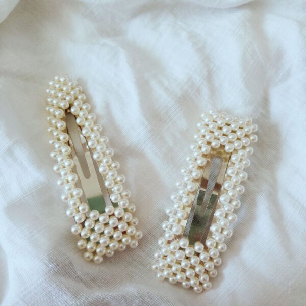 Γυναικείο fashion clip- κοκαλάκι μαλλιών με Πέρλες-01 - Image 3