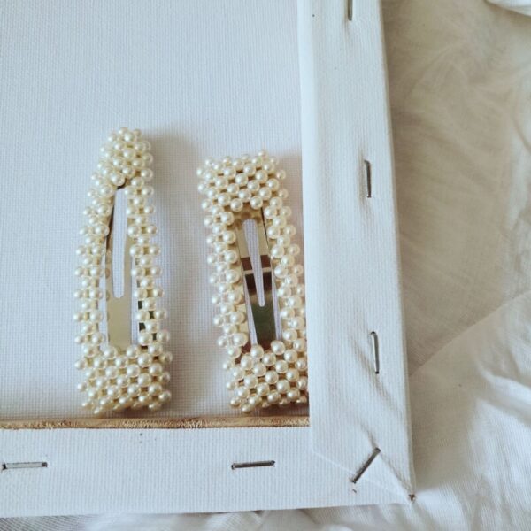 Γυναικείο fashion clip- κοκαλάκι μαλλιών με Πέρλες-01 - Image 4