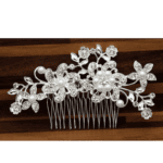 Νυφικό Χτένακι  με στρας και κρύσταλλα Bridal Λουδούδια 11cm - Image 5