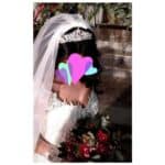 Νυφική Κορώνα- Τιάρα με κρύσταλλα  ασημί ύψους 4,50cm με χτενάκι στήριξης - Image 4