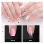 Κασετίνα με ψεύτικα νύχια  dual Forms 100 τμχ Διάφανα Τετράγωνα+ μανταλάκι στήριξης - Image 3