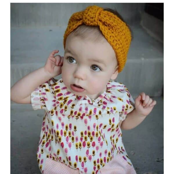 Σετ Μαμά- Κόρη Πλεκτή Μαλακή  κορδέλα μαλλιών - Grey 0-10 χρονών - Image 5