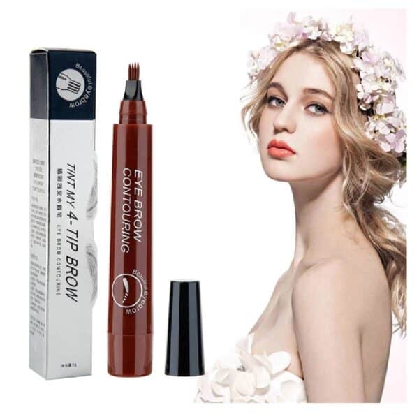 Μολύβι-Φρυδιών Tattoo αδιάβροχο με μεγάλη διάρκεια-01 Light Brown - Image 2