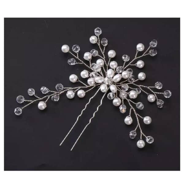 Bridal-pin-pearl-strass-flower