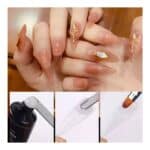 Κασετίνα με ψεύτικα νύχια  dual Forms 100 τμχ Διάφανα σχήμα Stiletto + μανταλάκι στήριξης - Image 3