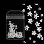 Λουλουδάκια διακόσμησης νυχιών nail art- White - Image 2