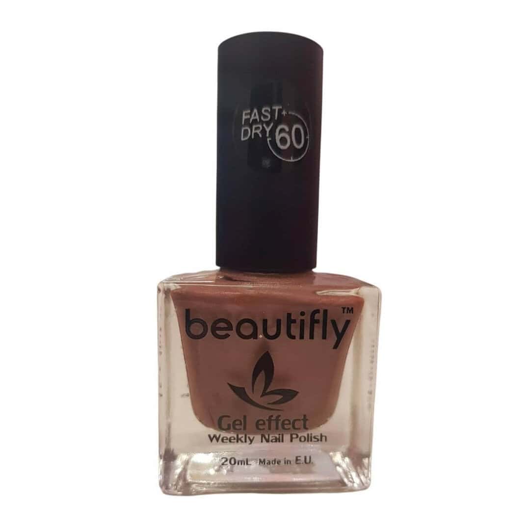 beautifly-polish-art Βερνίκι νυχιών Beautifly Weekly Polish Gel Effect 20ml- Coffee Bean 245 - Image 1