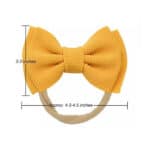 Παιδική- Βρεφική Μαλακή κορδέλα μαλλιών με φιόγκο 4,50 inches 0-5 χρονών  Baby blue - Image 4