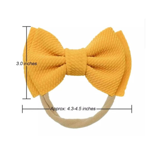 Παιδική- Βρεφική Μαλακή κορδέλα μαλλιών με φιόγκο 4,50 inches 0-5 χρονών  Baby blue - Image 4