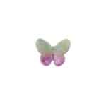 Παιδικό  Clip -Κοκαλάκι μαλλιών Πεταλούδα Purple-Green Rainbow