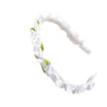 Στέκα Παιδική λευκή με λουλουδάκια Βάφτισης- Παρανυφάκια-Πάρτυ