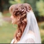 Νυφικό '' σύρμα '' με φύλλα και πέρλες αρχαιοελληνικό design σε χρυσό χρώμα 60cm - Image 3