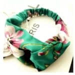 Γυναικεία  Μαλακή  Σατέν κορδέλα μαλλιών Flower Green - Image 2