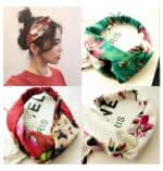 Γυναικεία  Μαλακή  Σατέν κορδέλα μαλλιών Flower Red - Image 3