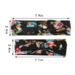 Σετ Μαμά- Κόρη  Μαλακή  κορδέλα μαλλιών Flowers - Image 3