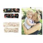 Σετ Μαμά- Κόρη  Μαλακή  κορδέλα μαλλιών Flowers - Image 2