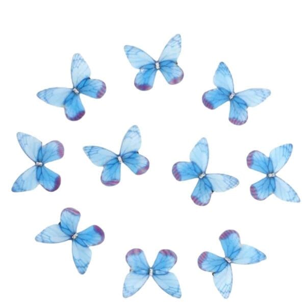 Παιδικό  Clip -Κοκαλάκι μαλλιών Πεταλούδα Blue - Image 3