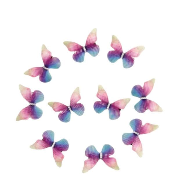 Παιδικό  Clip -Κοκαλάκι μαλλιών Πεταλούδα Purple-Blue - Image 2
