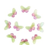 Παιδικό  Clip -Κοκαλάκι μαλλιών Πεταλούδα Purple-Green Rainbow - Image 2