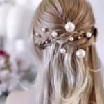 Νυφικό Σετ 18 τμχ Φουρκέτα Λευκή Πέρλα διάφορα μεγέθη - Image 2