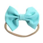 Παιδική- Βρεφική Μαλακή κορδέλα μαλλιών με μεγάλο φιόγκο 13cm Mint 0-5 χρονών