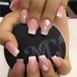 Press-on Nails Ψεύτικα νύχια σετ nail art 24 Τμχ με αυτοκόλλητα + 1 extra κόλλα-Ombre gold strass - Image 2