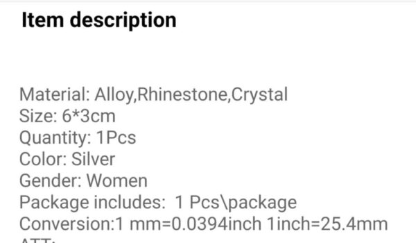 Νυφικό κλιπ με λουλούδια από κρυσταλλάκια 6cm - Image 6