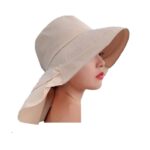 Γυναικείο Υφασμάτινο  Καπέλο με μάκρος - Beige