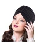 Γυναικείο  Μαλακό Τουρμπάνι  μαλλιών - Black (Μαύρο) - Image 2