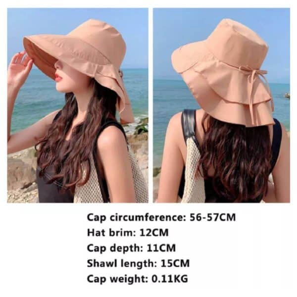 Γυναικείο Υφασμάτινο  Καπέλο με μάκρος - Grey - Image 3