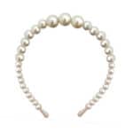 Νυφική Γυναικεία  Στέκα Μαλλιών με Λευκές μεγάλες Πέρλες