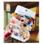 Γυναικείο fashion clip resin - κοκαλάκι μαλλιών retro - Colour multi 02 - Image 2