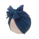 Βρεφικό- Παιδικό τουρμπάνι μαλλιών λουλούδι  blue (μπλε) - Image 2