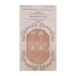 Press-on Nails Ψεύτικα νύχια σετ nail art 24 Τμχ  + 1 extra κόλλα- French pearls