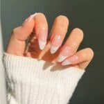 Press-on Nails Ψεύτικα νύχια σετ nail art 24 Τμχ  + 1 extra κόλλα- French pearls - Image 2