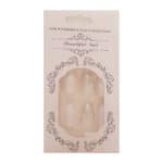 Press-on Nails Ψεύτικα νύχια σετ nail art 24 Τμχ  + 1 extra κόλλα- Snow Flakes Glam