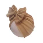 Παιδικό- Βρεφικό Μαλακό τουρμπάνι one colour Sand- Beige 0-4 χρονών - Image 2