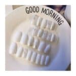 Press-on Nails Ψεύτικα νύχια σετ nail art 24 Τμχ  + 1 extra κόλλα- Snow Flakes Glam - Image 4