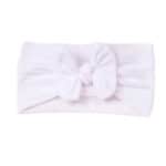 Παιδική- Βρεφική Μαλακή κορδέλα μαλλιών One colour 0-7χρονών - White