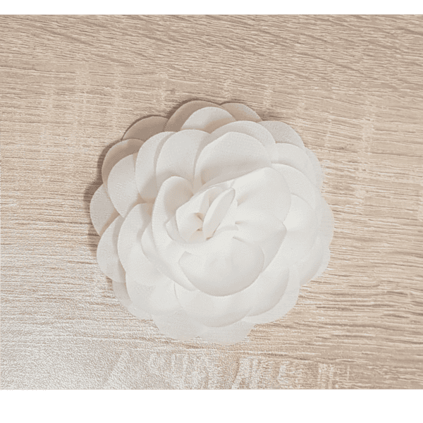 Νυφικό Κλιπ σε σχήμα τριαντάφυλλο  Ιβουάρ 8,50cm - Image 2