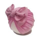 Παιδικό- Βρεφικό Μαλακό τουρμπάνι one colour Purple Pink 0-4 χρονών - Image 2