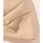 Γυναικείο Υφασμάτινο  Μαλακό Τουρμπάνι  μαλλιών twisted Beige-Cream (μπεζ) - Image 3