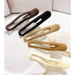 Γυναικείο fashion clip- Κλάμερ  κοκάλινο 11cm Beige - Image 2