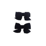 Σετ 2 τμχ Παιδικό  Clip -Κοκαλάκι μαλλιών φιογκάκι Black