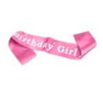 Κορδέλα ''καλλιστείων'' Πάρτυ Γενεθλίων   με logo Birthday Girl - Pink