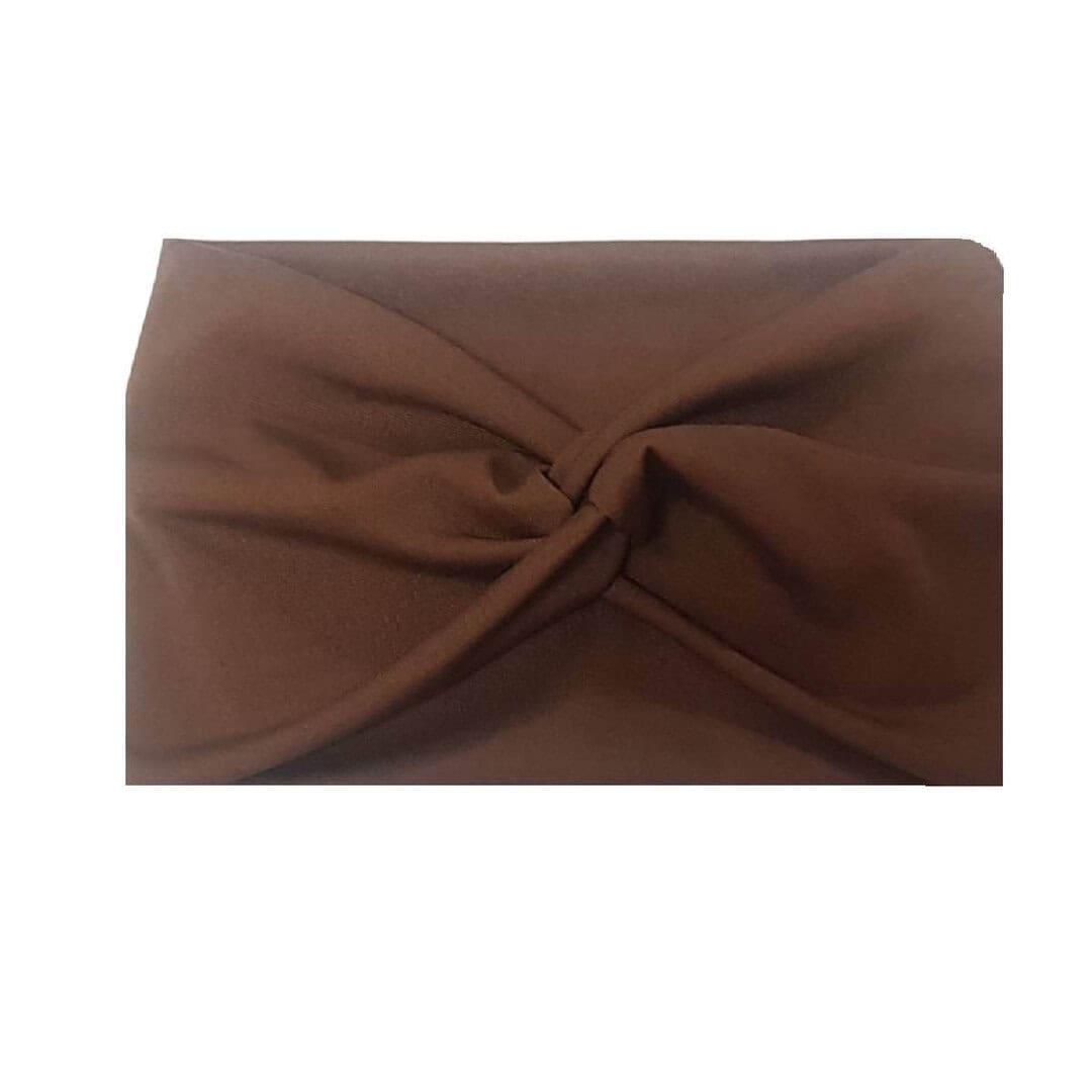 brown-headband-woman-soft Γυναικεία Μαλακή κορδέλα τύπου μπαντάνα Brown - Image 1