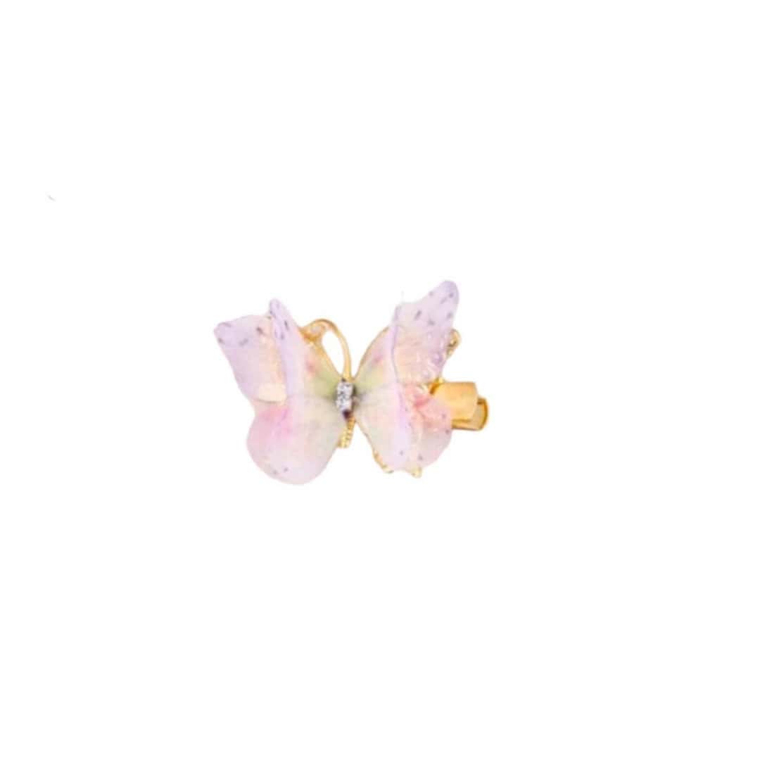 buttefly-clip-girl Παιδικό Clip -Κοκαλάκι μαλλιών Butterfly 3d- Light Pink - Image 1