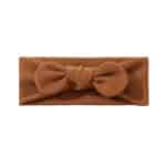 Παιδική- Βρεφική Μαλακή κορδέλα μαλλιών με φιόγκο 0-5 χρονών Brown