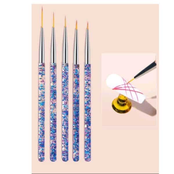 Σετ πινέλα nail art  σχεδίου σε 5 διαστάσεις - Image 2